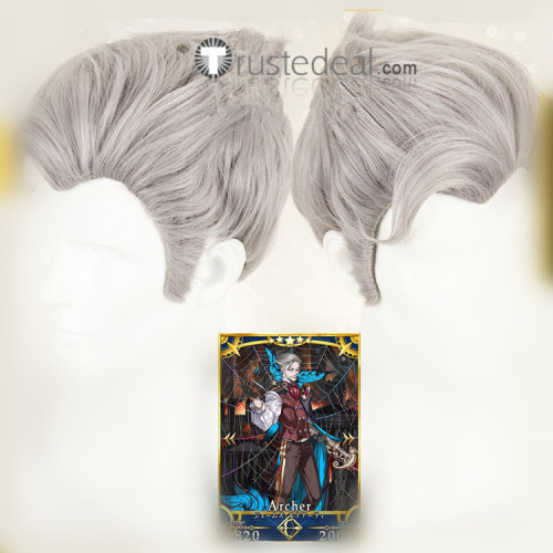 Fate/Grand Order FGO James Moriarty Gray Cosplay Wig