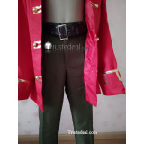 Monkey Island Lechuck Pirate Red Cosplay Costume