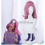 League of Legends Seraphine Pink Purple Blue Cosplay Wigs