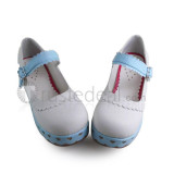 White Blue Lolita Shoes