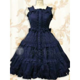 Cotton Sleeveless Frills Lolita Dress(CX526)