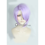 Sengoku Night Blood Akechi Mitsuhide Light Purple Cosplay Wig