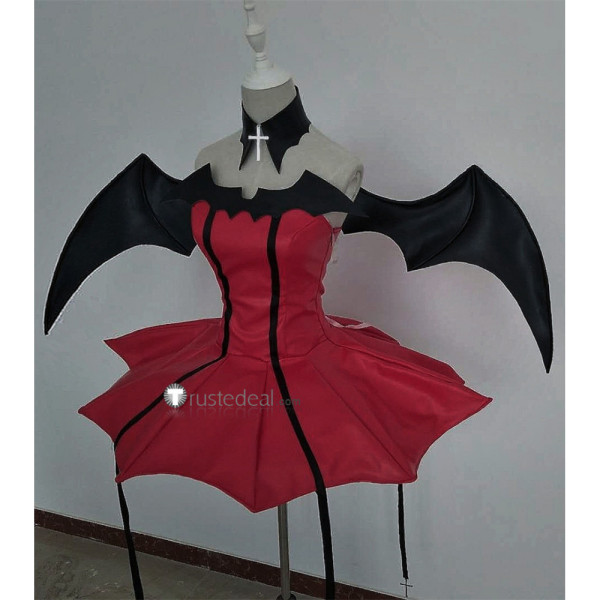 Shugo Chara Utau Hoshina Lunatic Charm Devil Red Cosplay Costume 2