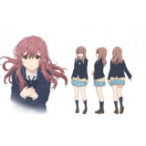 Koe no Katachi A Silent Voice Shoko Nishimiya Smoky Pink Cosplay Wig 70cm