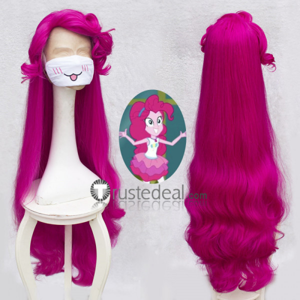 My Little Pony Friendship Is Magic Pinkie Pie Curly Pink Cosplay Wig