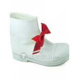 Touhou Project Remilia Scarlet White Red Bow Cosplay Shoes Boots