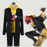 SK8 the Infinity SK∞ Reki Kyan Langa Hasegawa Black Coat Yellow Hoodie Blue Cosplay Costumes