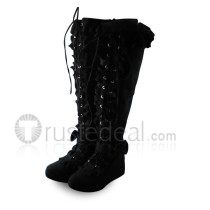 Elegant Black Lolita Boots
