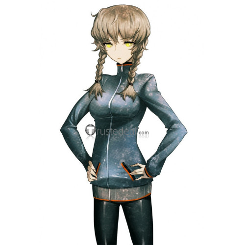Steins Gate Suzuha Amane Brown Grey Braids Cosplay Wig