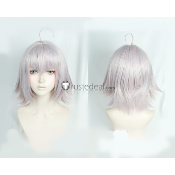 Fate Grand Order FGO Alter Jeanne d'Arc Purple Silver White Cosplay Wig 100cm