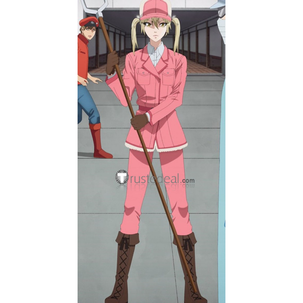 Hataraku Saibou Cells At Work Anime Saibou Eosinophils Pink Uniform Cosplay  Costume For Sale