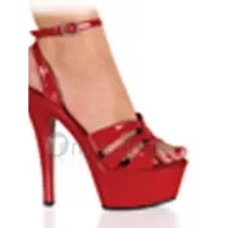 Slick-Surfaced Leather Upper High Heel Open-toes Platform Sexy Sandals(99-04)