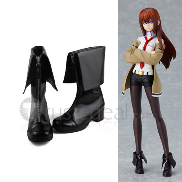 Gothic Steins Gate Makise Kurisu Cosplay Shoes Boots