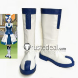Fairy Tail Juvia Lockser Blue White Cosplay Shoes Boots