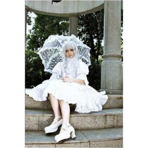 Black Butler Victoria White Dress Cosplay Costume