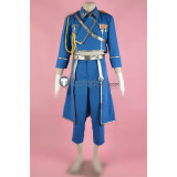 FullMetal Alchemist Olivier Mira Armstrong Military Uniform Black Overcoat Cosplay Costume