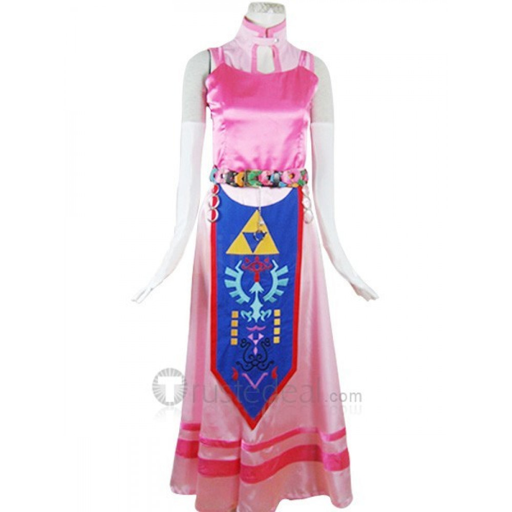Details about   The Legend of Zelda The Wind Waker Princess Zelda Cosplay Costume# 