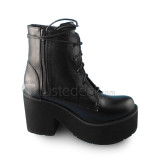 Black Square Heels Lolita Boots