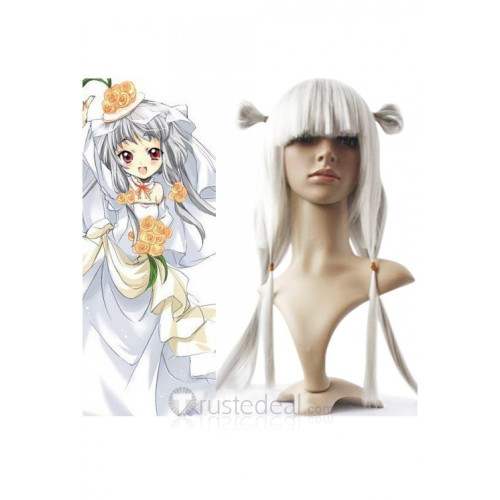 Code Geass Lelouch of the Rebellion Empress Jiang Lihua Tianzi White Cosplay Wig