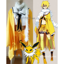 Pokemon Gijinka Jolteon Yellow Cosplay Costume