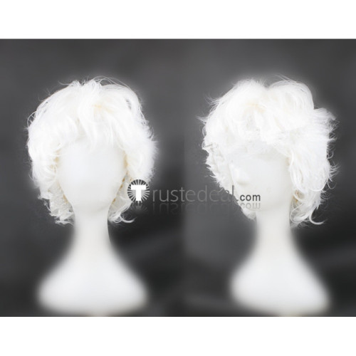 The Arcana A Mystic Romance Asra Curly White Cosplay Wig