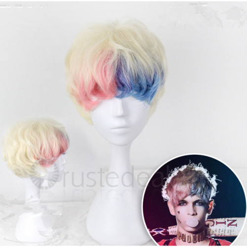 Suicide Squad Harley Quinn Genderbend Male Cosplay Wig and Boots Suicide Squad Harley Quinn Genderbend Male Cosplay Wig and Boots