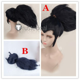 League of Legends LOL Yasuo Black Blue Cosplay Wigs