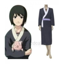 Naruto Shizune Black Kimono Cosplay Costume