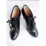 Black Butler Kuroshitsuji Grell Sutcliff Cosplay Black Shoes Heels