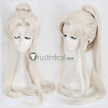 Fate Apocrypha Fate Grand Order Servant Shirou Kotomine Ivory White Ponytail Cosplay Wig
