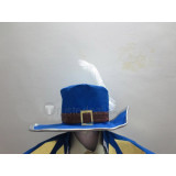League of Legends Musketeer Twisted Fate Blue Cosplay Costume