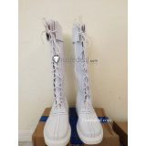 Street Fighter CHUN LI White Cosplay Boots Shoes