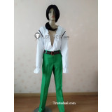 Monkey Island Largo LaGrande Pirate White Green Cosplay Costume