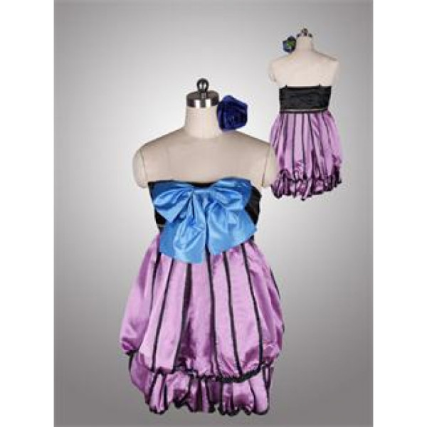 Vocaloid Megurine Luka Ruka Purple Dress Cosplay Costume