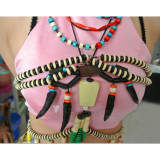 Final Fantasy XIII 13 Vanille Cosplay Necklace Waist Belt Jewelry Cosplay Accessories Whole Set