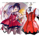 THE IDOLM@STER Cinderella Girls Vampire Dress Halloween Red Cosplay Costume