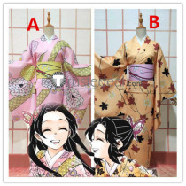 Kimetsu no Yaiba Demon Slayer Shinobu Kanae Kocho Kimono Yukata Cosplay Costumes