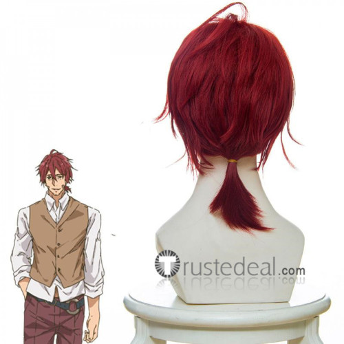 Violet Evergarden Claudia Hodgins Dark Red Cosplay Wig