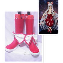 Touhou Project Fujiwara no Mokou Cosplay Red Boots Shoes