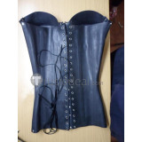 Steel Boned Purple Latex Corset