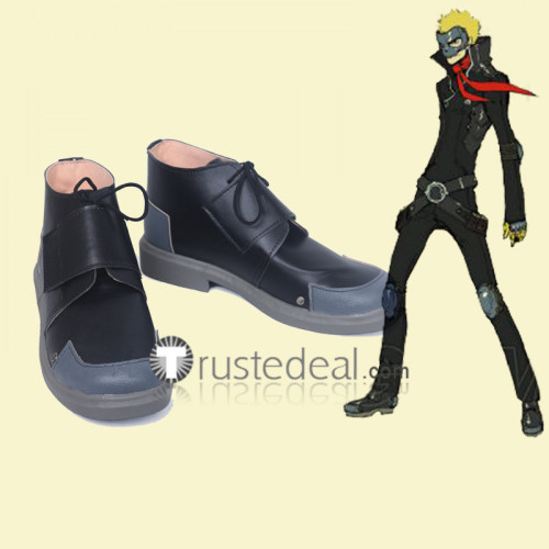Persona5 Ryuji Sakamoto Skull  P5X Protagonist Wonder Black Cosplay Shoes Boots