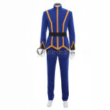 Pokemon Lance Elite Four Black Blue Cosplay Costume