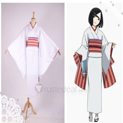 Noragami Shinki Nora White Kimono Cosplay Costume