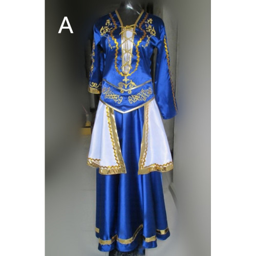League of Legends Queen Ashe Blue Dress Cosplay Costume