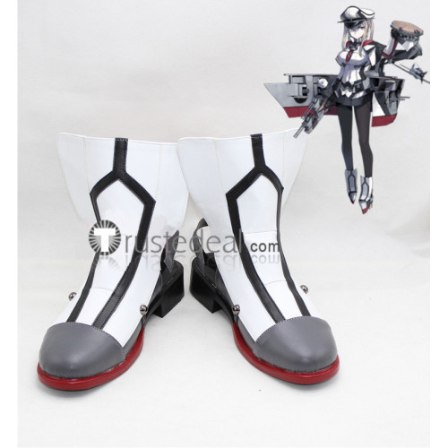 Kantai Collection Graf Zeppelin White Cosplay Shoes Boots