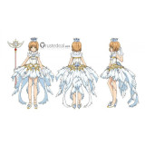 Cardcaptor Sakura Clear Card Arc Volume 3 OP Sakukra Ice Angel Cosplay Shoes Heels