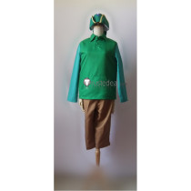 Digimon Adventure Takaishi Takeru Green Cosplay Costume