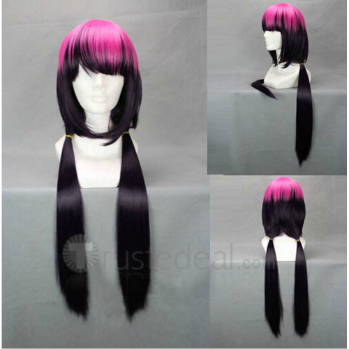 Ao no Exorcist Kamiki Izumo Pink and Dark Purple Cosplay Wig