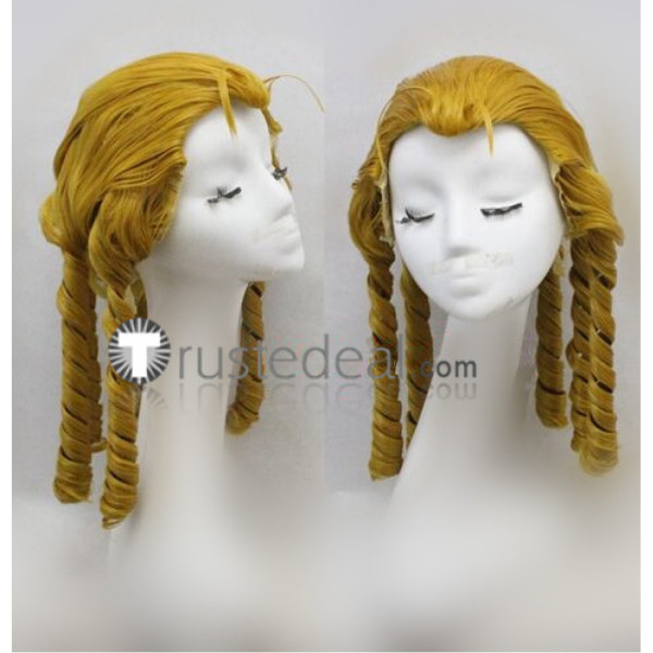 Street Fighter V Karin Kanzuki Blonde Curls Cosplay Wig