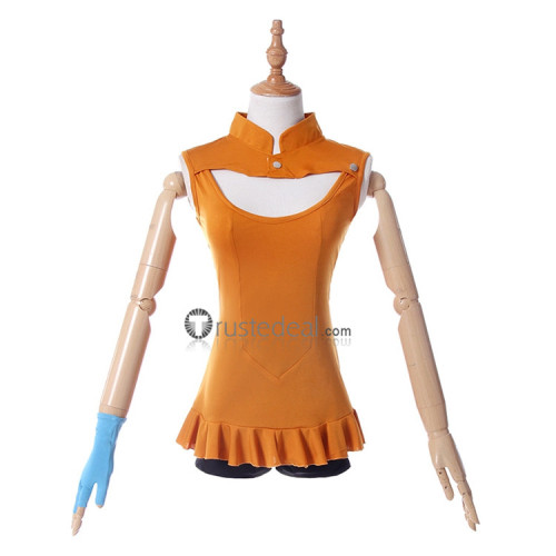 The Seven Deadly Sins Revival of The Commandments Season 2 Serpent's Sin of Envy Diane Orange Cosplay Costume